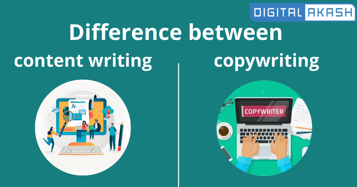 Difference between content writing and copywriting.