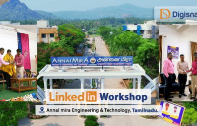 Linkedin workshop at Annai mira college of engineering and technology tamilnadu