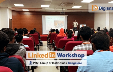 Linkedin workshop at patel group of institute bangalore